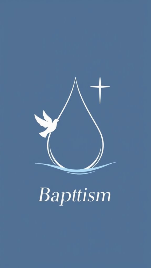 modern minimalist baptism symbolism