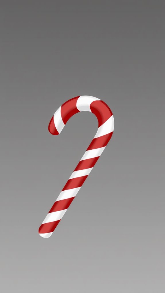 monochrome candy cane design