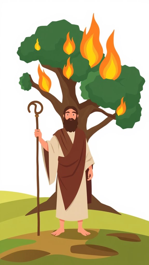 12 Free Moses And The Burning Bush Clipart Images to Download - Encouraging Bible Verses