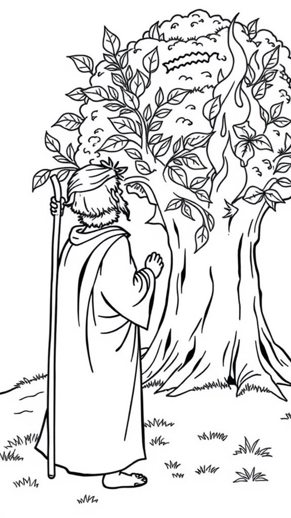 moses coloring page printable
