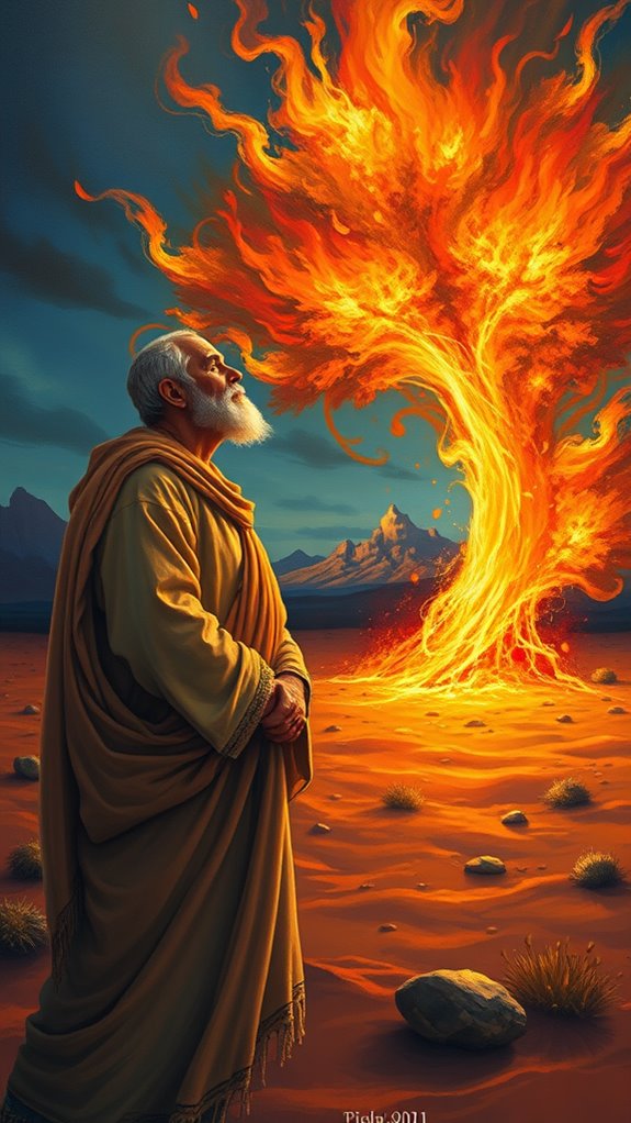 moses encountering divine fire