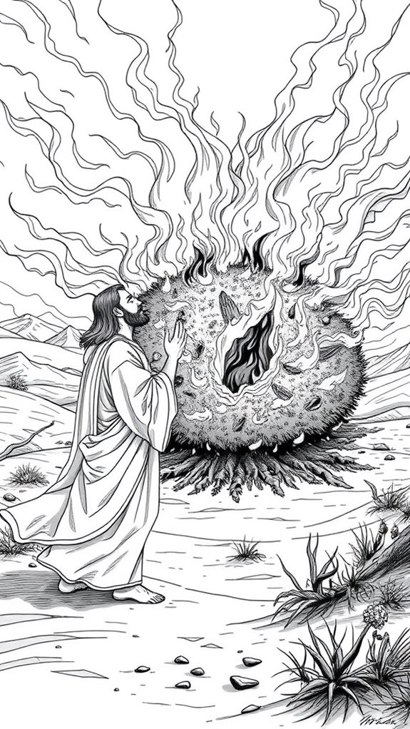 moses encounters divine fire