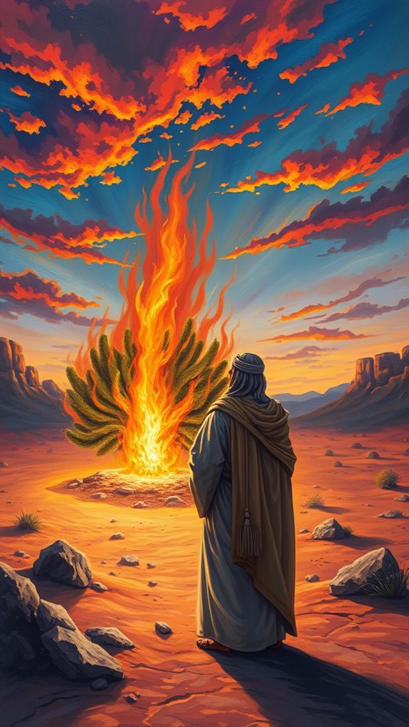 moses encounters divine fire