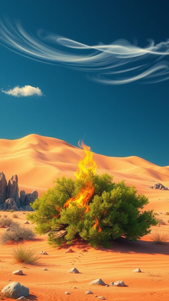 moses encounters divine fire