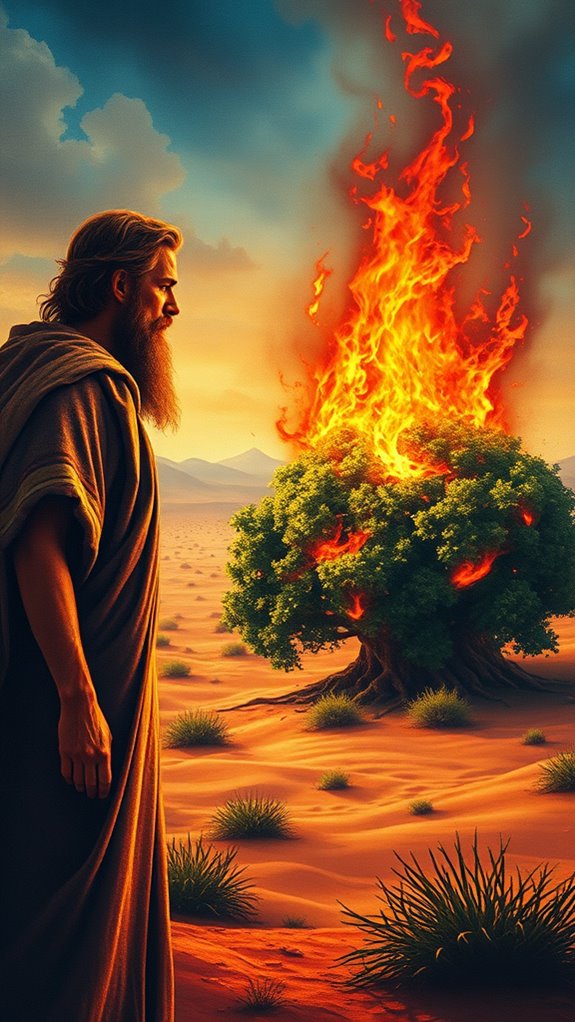 moses encounters divine fire