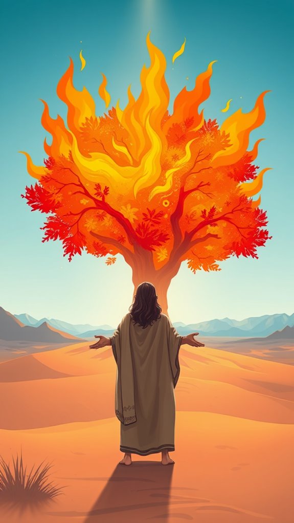 moses encounters divine fire