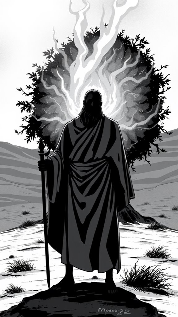moses encounters divine fire