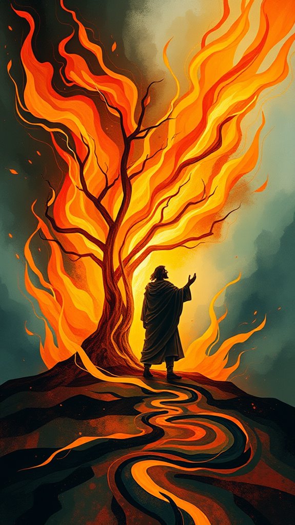 moses encounters divine fire