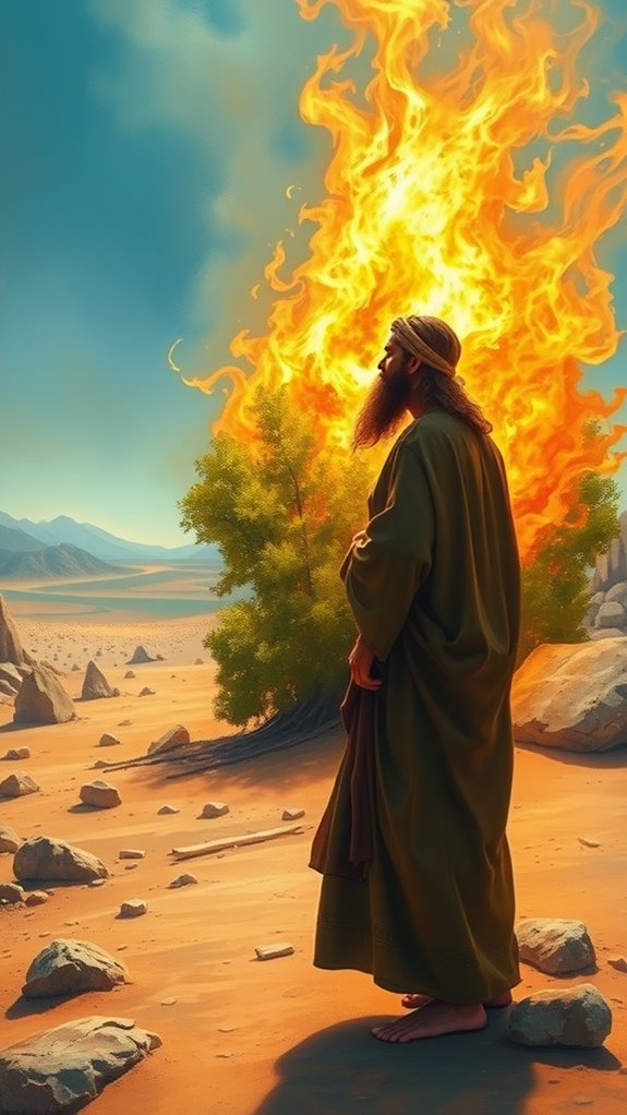 moses encounters divine fire