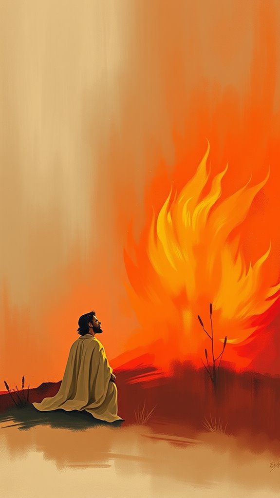 moses encounters divine fire