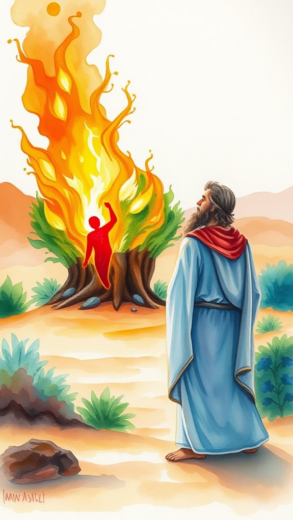 moses encounters divine flame