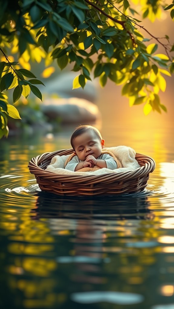 moses in peaceful embrace