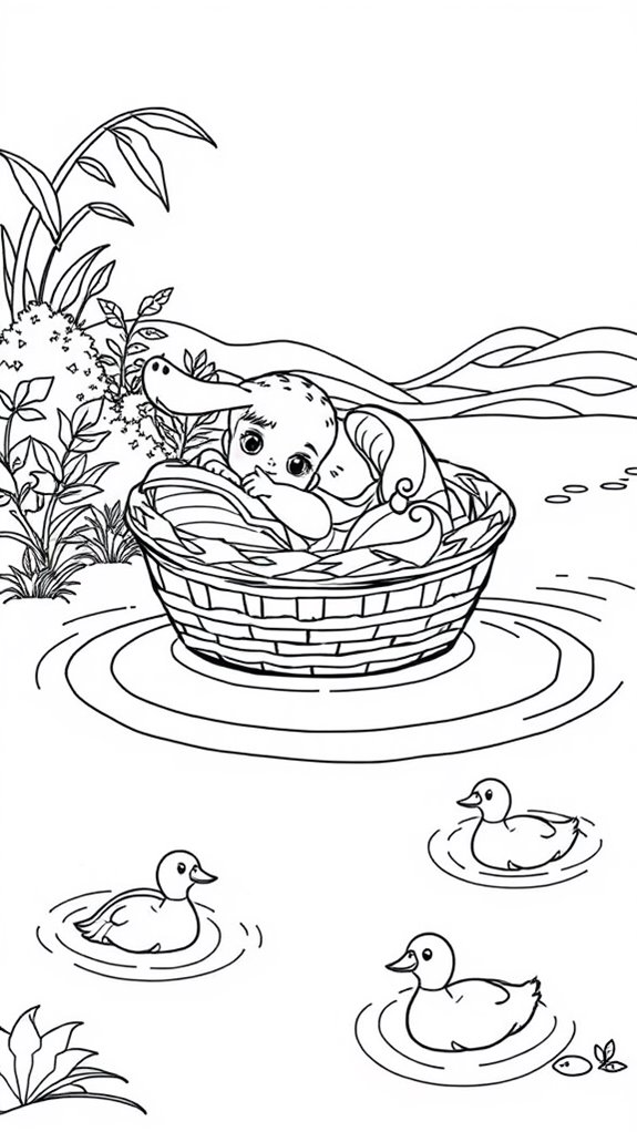 moses surrounded by animals