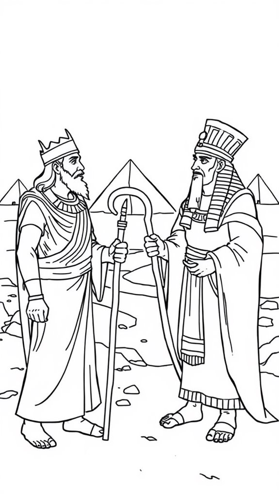 moses versus pharaoh artwork