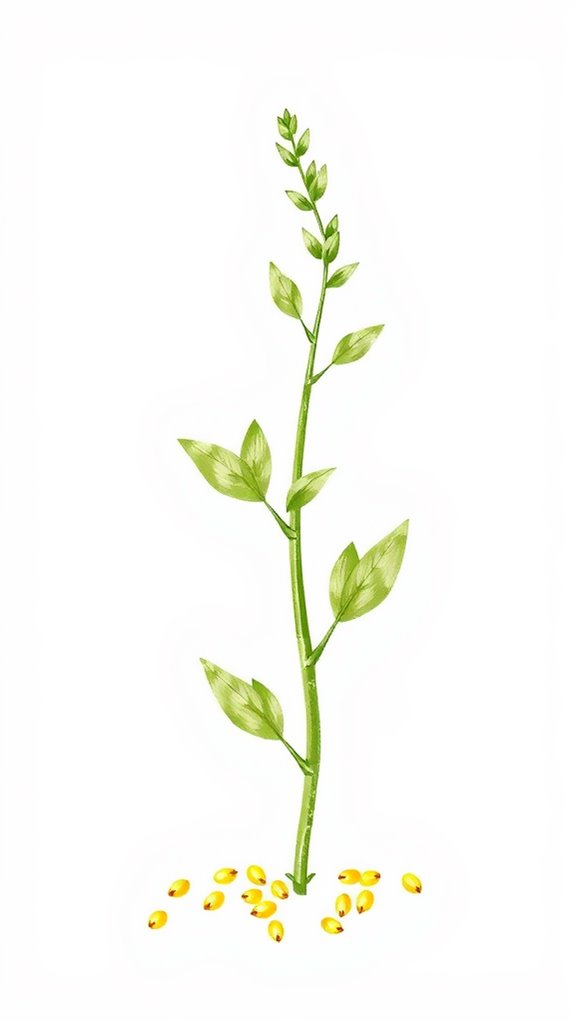 mustard plant with seeds