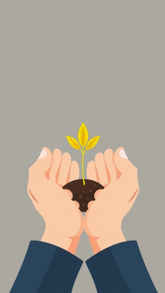 mustard seed hands illustration