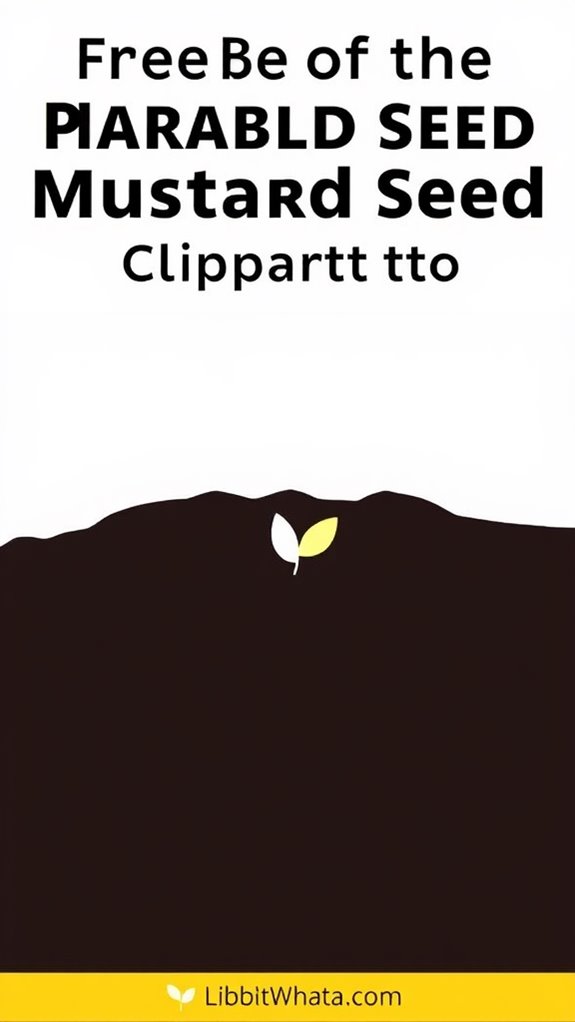 mustard seed soil silhouette