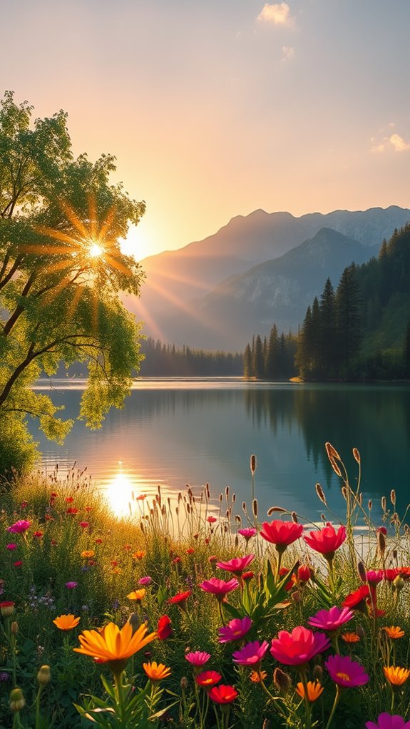 nature background with love