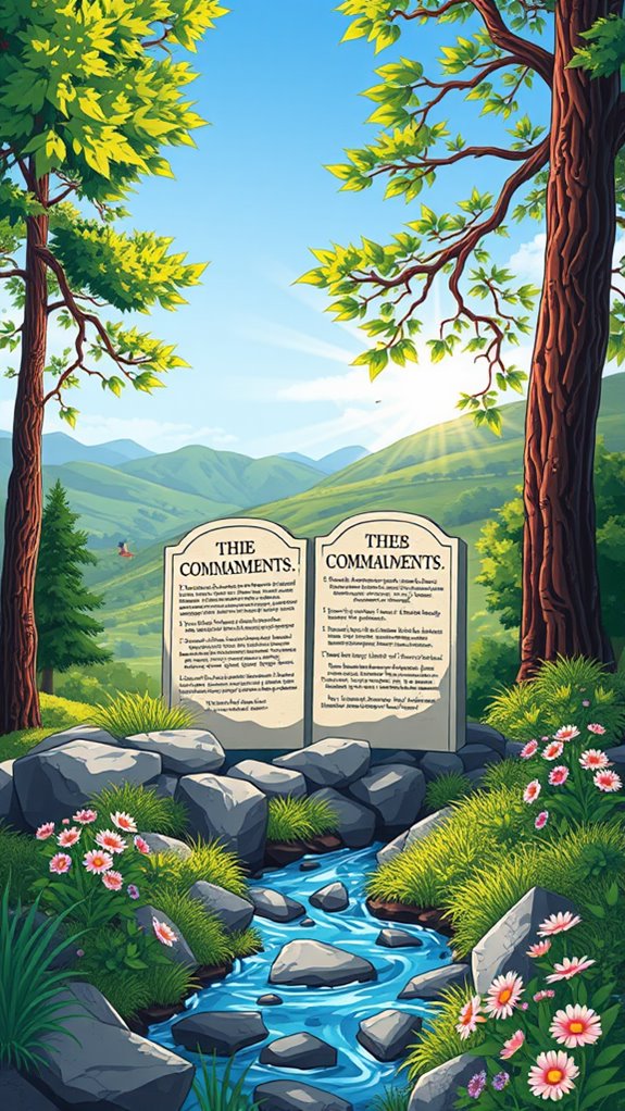 nature elements commandments clipart