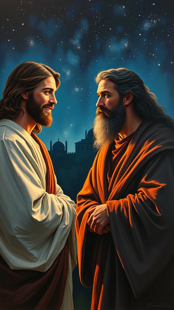 nicodemus encounters jesus artistically