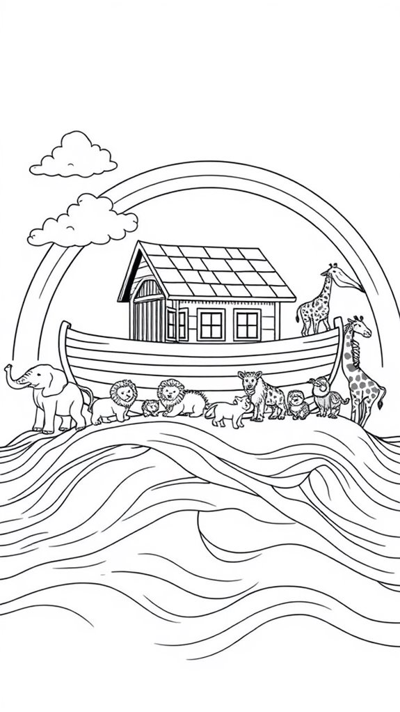 12 Noah'S Ark Coloring Pages - Printable & Free To Download ...