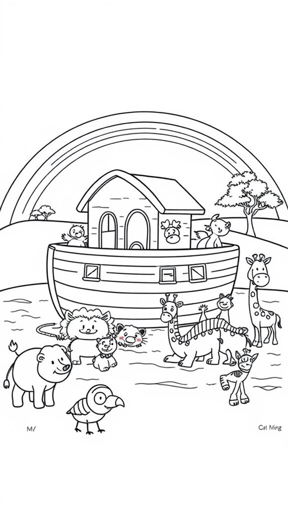 12 Noah'S Ark Coloring Pages - Printable & Free To Download ...