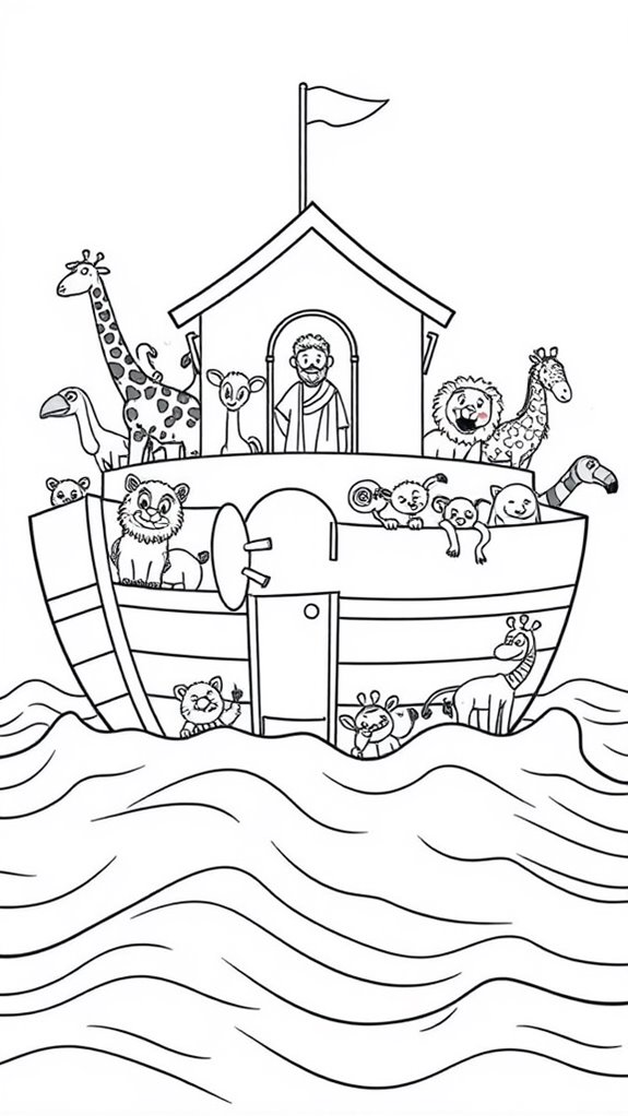 noah s ark fun coloring