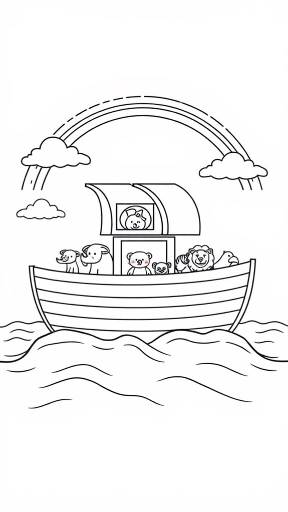 noah s ark illustration design