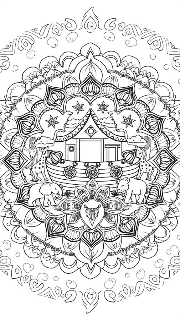 noah s ark mandala art