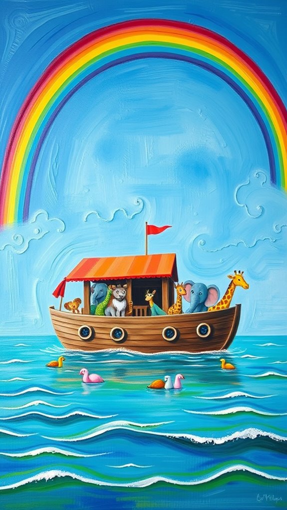 noah s ark painting tutorial