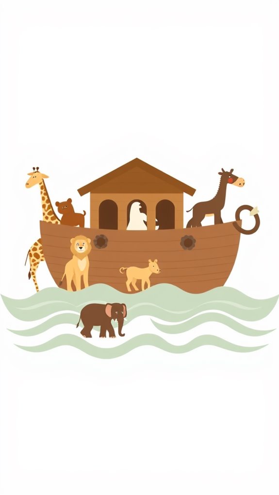 noah s ark simple illustration