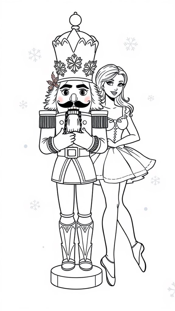 nutcracker ballet coloring page