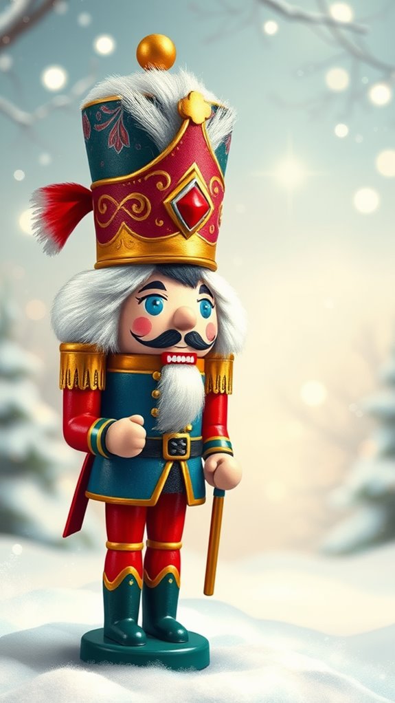 nutcracker festive art creation