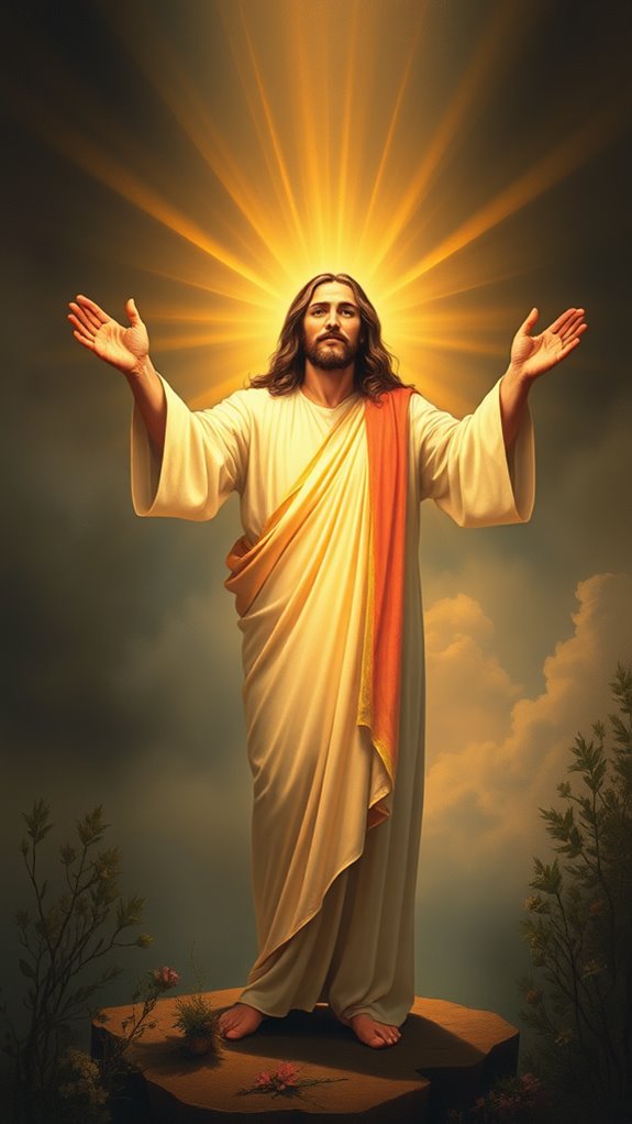 oil painting of jesus