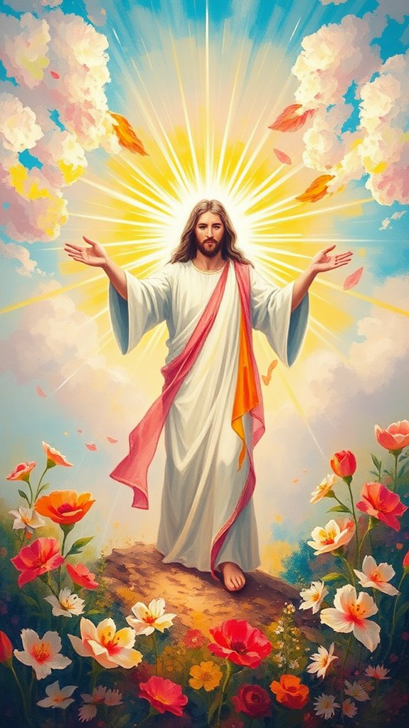 painting of jesus alive