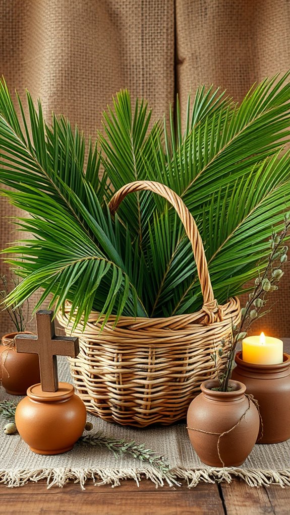 palm sunday rustic decor