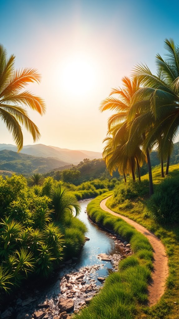 palm sunday scenic view