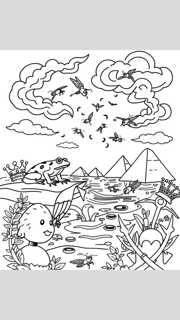 passover themed coloring activity