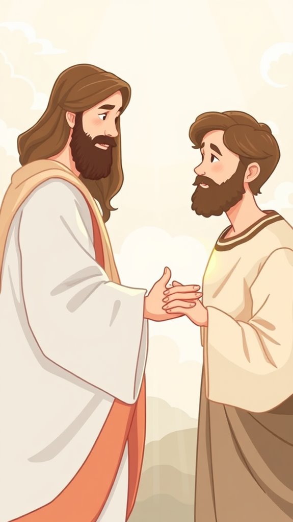 pastel jesus forgives peter