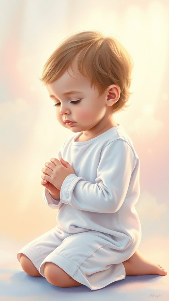 pastel painting of prayer