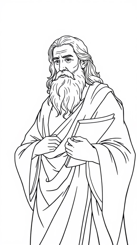 paul apostle coloring page