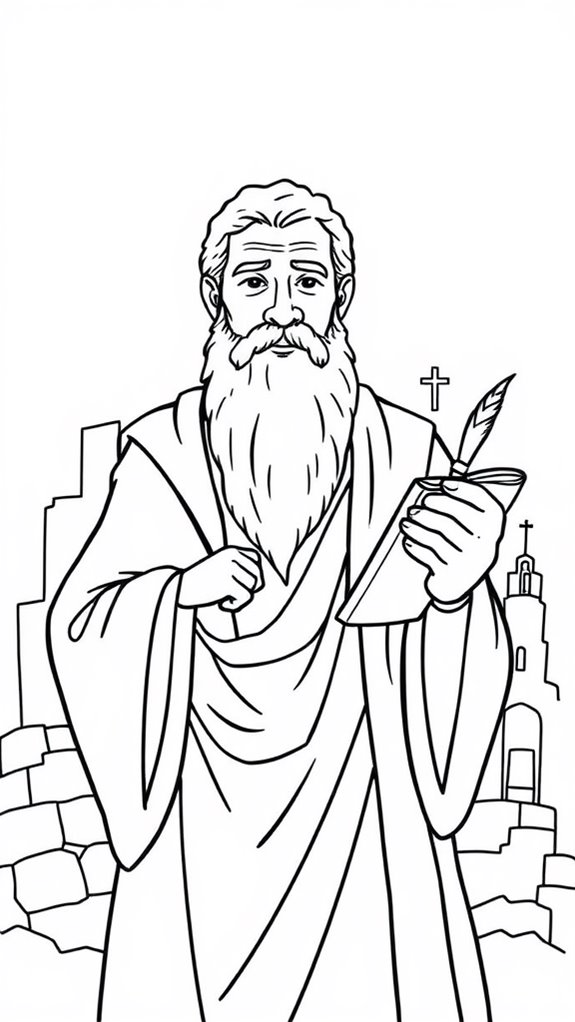 paul apostles coloring page