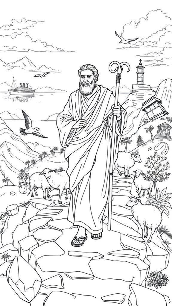 paul s journey coloring activity