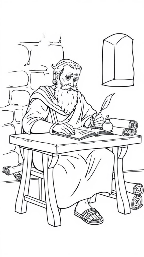 paul s letters coloring activity