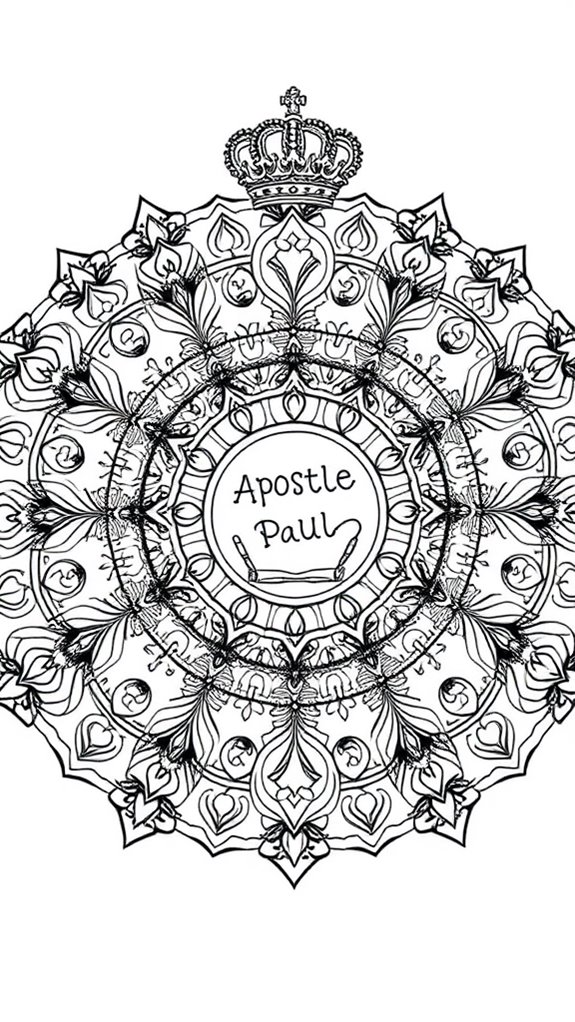 paul s mandala coloring page