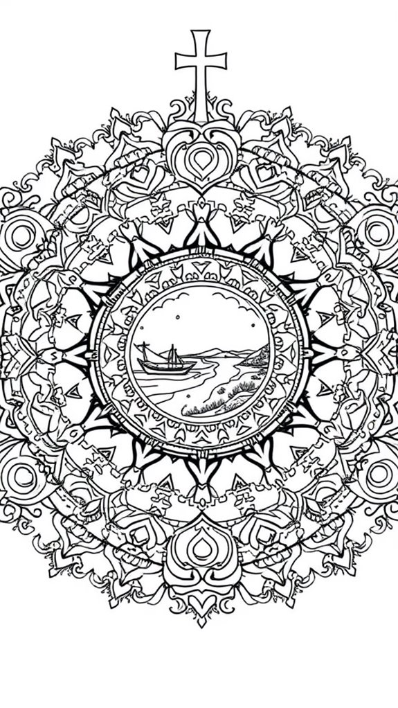 paul s travels coloring mandala