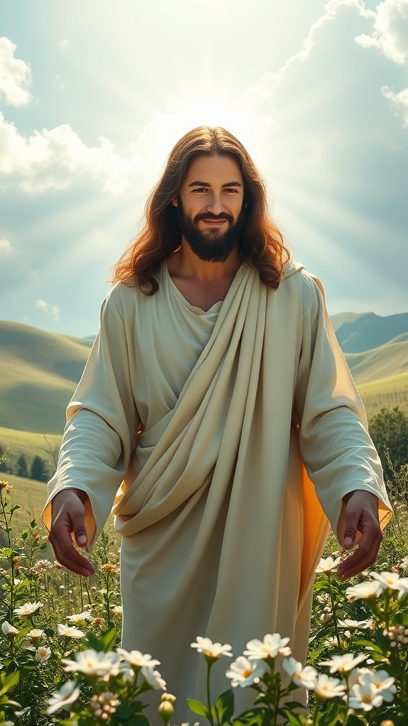 peaceful depiction of resurrection