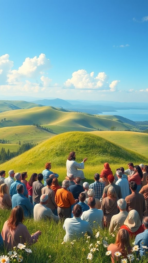 peaceful sermon mount landscape