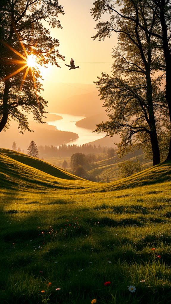 peaceful spiritual blessings visual