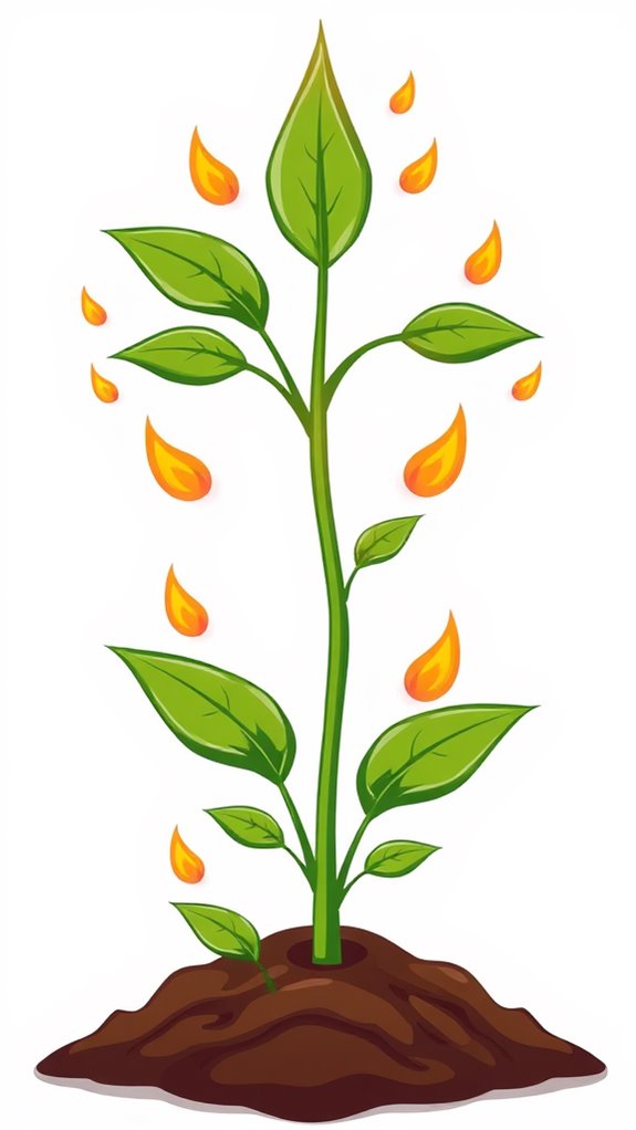 pentecost themed seedling illustration